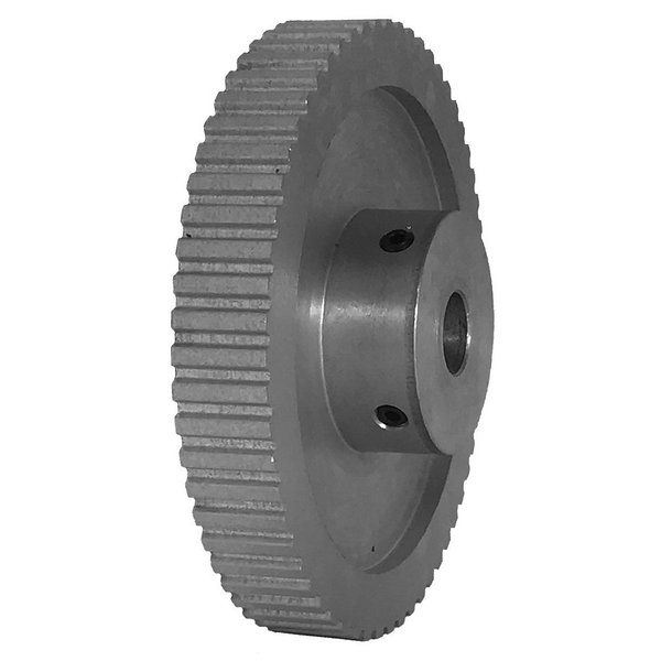 B B Manufacturing 60XL037-6WA6, Timing Pulley, Aluminum, Clear Anodized,  60XL037-6WA6